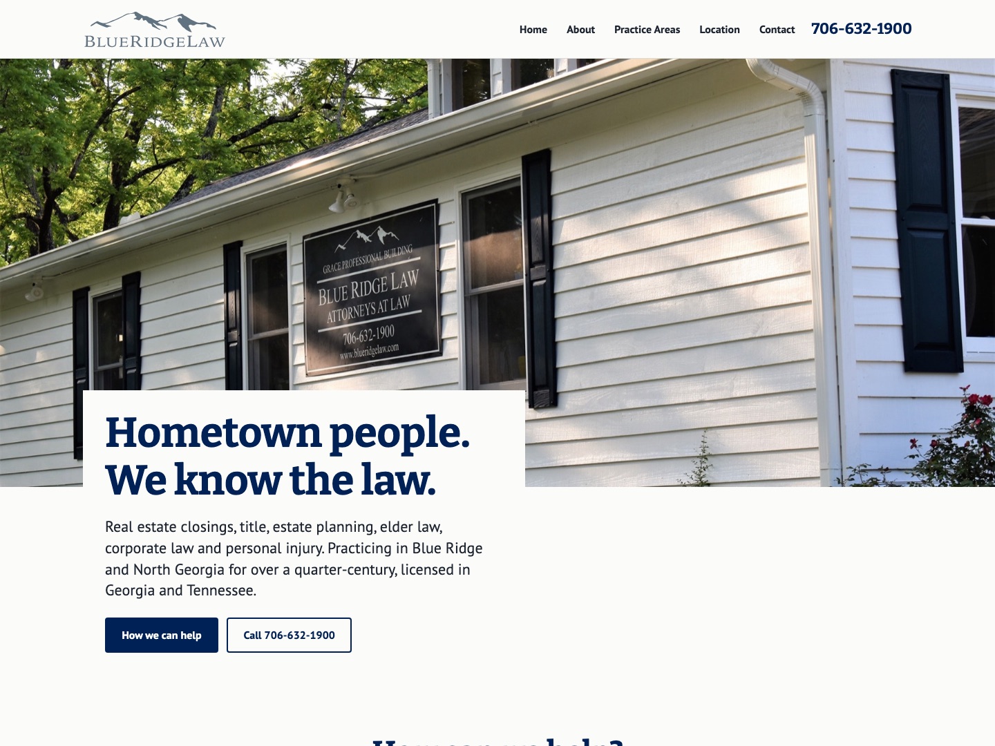 Concept B home page